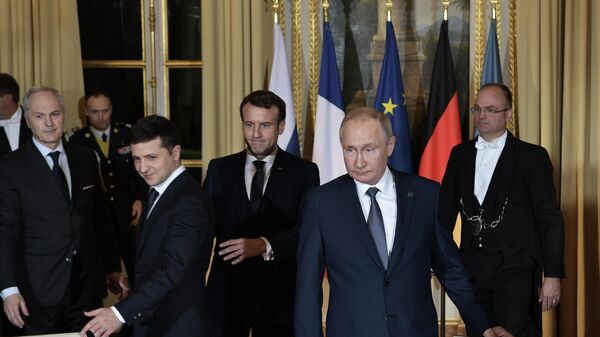 Встреча лидеров нормандской четверки Встреча лидеров нормандской четверки