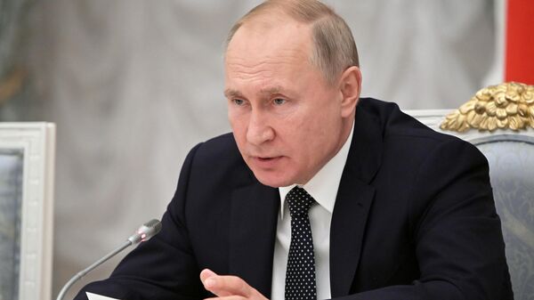 Президент РФ Владимир Путин проводит в Кремле 41-е заседание Российского организационного комитета Победа Президент РФ Владимир Путин проводит в Кремле 41-е заседание Российского организационного комитета Победа
