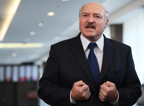 Президент Белоруссии Александр Лукашенко во время общения с журналистами в Сочи Президент Белоруссии Александр Лукашенко во время общения с журналистами в Сочи