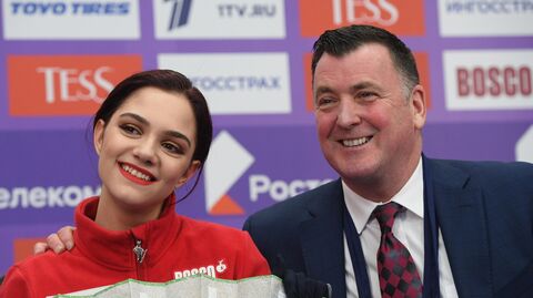Евгения Медведева и Брайан Орсер Евгения Медведева и Брайан Орсер