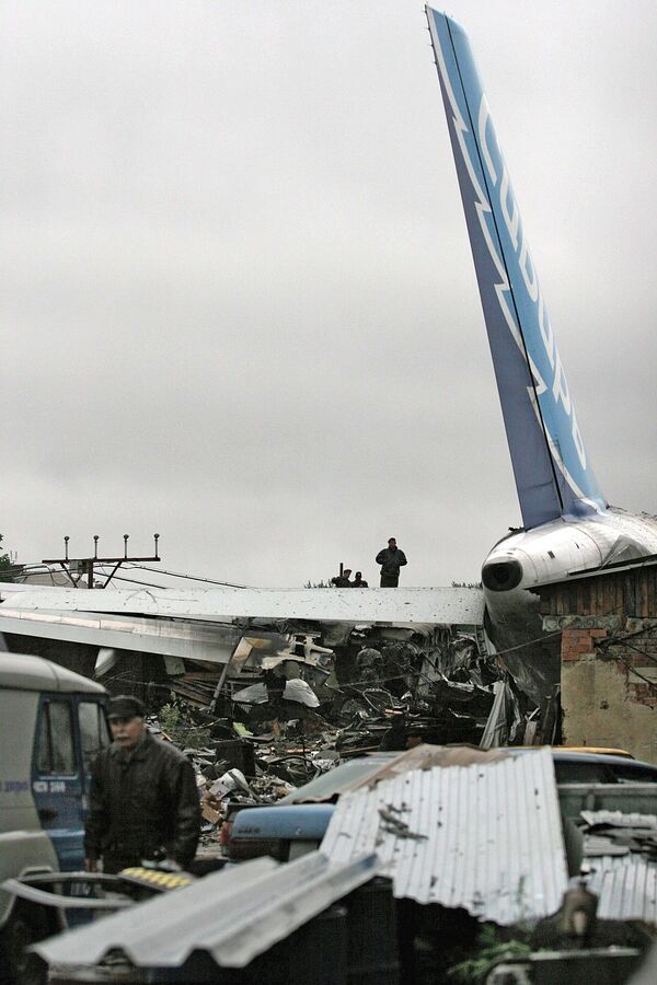 Лайнер А310-300, потерпевший катастрофу в аэропорту Иркутска Лайнер А310-300, потерпевший катастрофу в аэропорту Иркутска