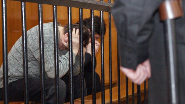 Оглашение приговора исполнителям убийства журналиста Георгия Гонгадзе. Архивное фото Оглашение приговора исполнителям убийства журналиста Георгия Гонгадзе. Архивное фото