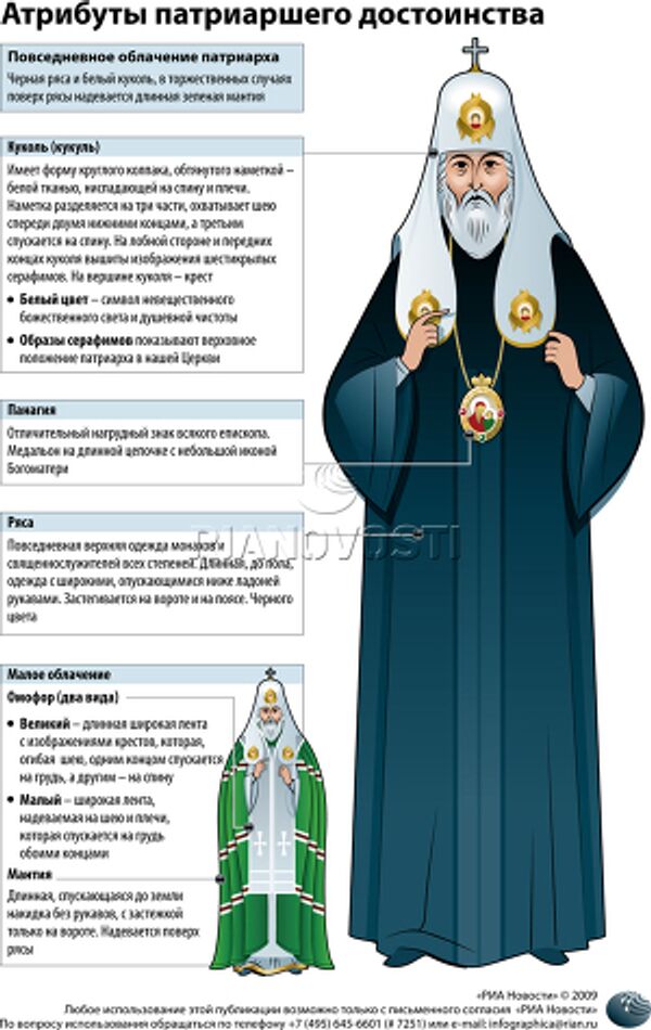 Атрибуты патриаршего достоинства Атрибуты патриаршего достоинства