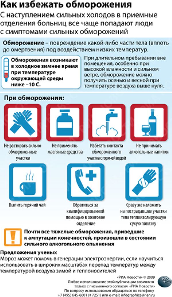 Как избежать обморожения Как избежать обморожения