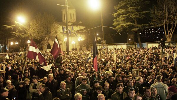 Акции протеста оппозиции в Тбилиси Акции протеста оппозиции в Тбилиси