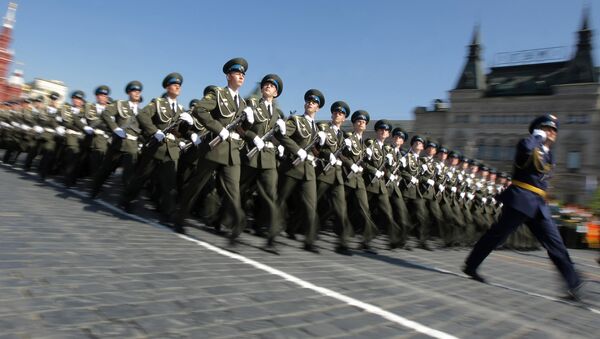 Парад Победы на Красной площади в Москве.Архивное фото. Парад Победы на Красной площади в Москве.Архивное фото.