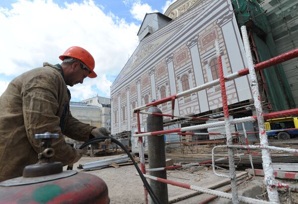 Реставрационные работы Большого театра в Москве Реставрационные работы Большого театра в Москве