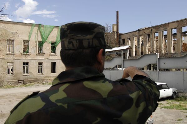 Цхинвал через год после военного конфликта с Грузией Цхинвал через год после военного конфликта с Грузией