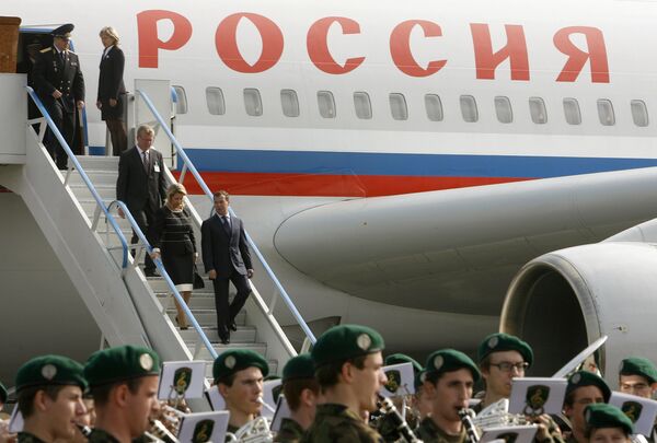 Президент РФ Дмитрий Медведев прибыл в Швейцарию Президент РФ Дмитрий Медведев прибыл в Швейцарию