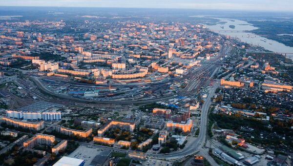 Панорама города Новосибирска Панорама города Новосибирска