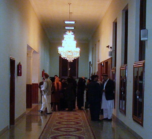 Внутри здания афганского парламента. Архив Внутри здания афганского парламента. Архив