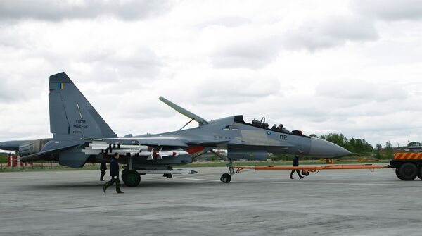 Истребитель Су-30МКМ, изготовленный по заказу ВВС Малайзии Истребитель Су-30МКМ, изготовленный по заказу ВВС Малайзии
