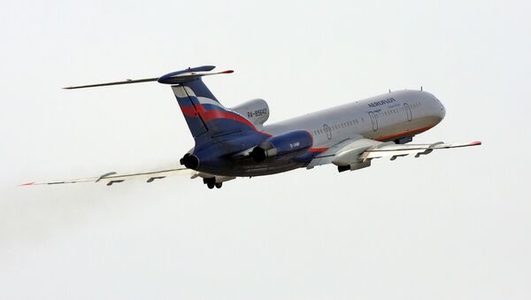 Самолет Ту-154м авиакомпании Аэрофлот Самолет Ту-154м авиакомпании Аэрофлот