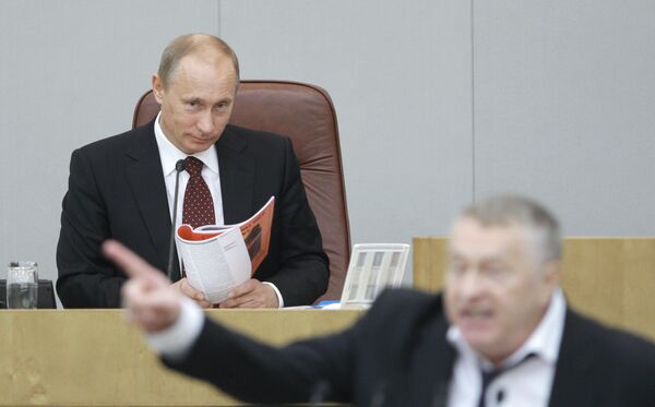 Премьер-министр России Владимир Путин выступил на заседании Госдумы РФ Премьер-министр России Владимир Путин выступил на заседании Госдумы РФ