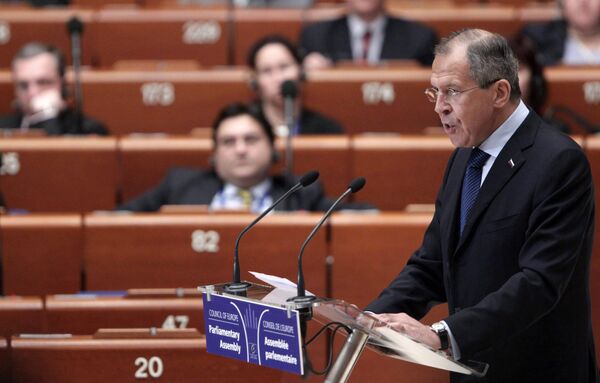 Глава МИД РФ Сергей Лавров выступил на пленарном заседании ПАСЕ Глава МИД РФ Сергей Лавров выступил на пленарном заседании ПАСЕ