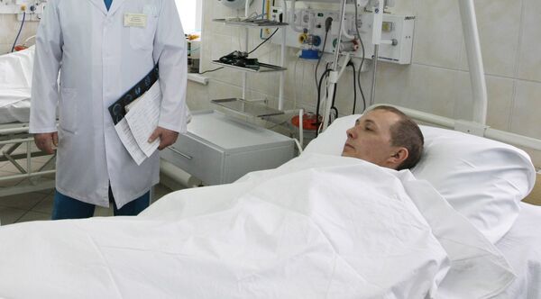 Пострадавшие в результате аварии на шахте Распадская в больнице Новокузнецка Пострадавшие в результате аварии на шахте Распадская в больнице Новокузнецка