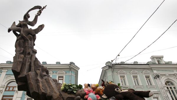 Московский памятник жертвам теракта в Беслане. Архивное фото Московский памятник жертвам теракта в Беслане. Архивное фото