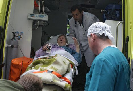 Пенсионерка Ирина Антонова прибыла из Финляндии в Россию Пенсионерка Ирина Антонова прибыла из Финляндии в Россию