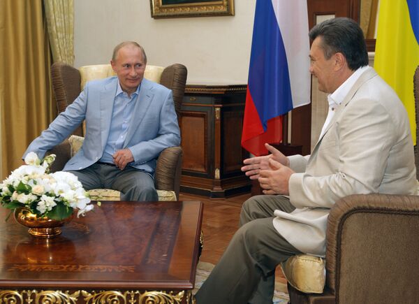 Встреча премьер-министра РФ Владимира Путина с президентом Украины Виктором Януковичем Встреча премьер-министра РФ Владимира Путина с президентом Украины Виктором Януковичем