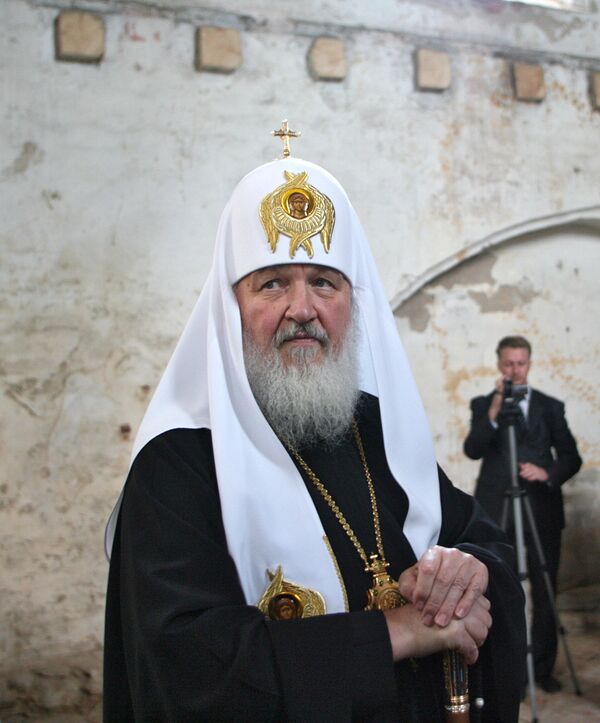 Патриарх посетил здание бывшей кирхи Арнау в Калининграде Патриарх посетил здание бывшей кирхи Арнау в Калининграде