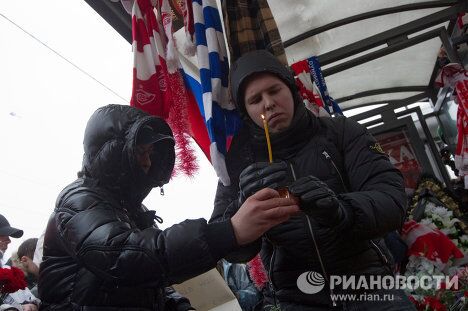 Акция памяти погибшего футбольного болельщика Егора Свиридова Акция памяти погибшего футбольного болельщика Егора Свиридова