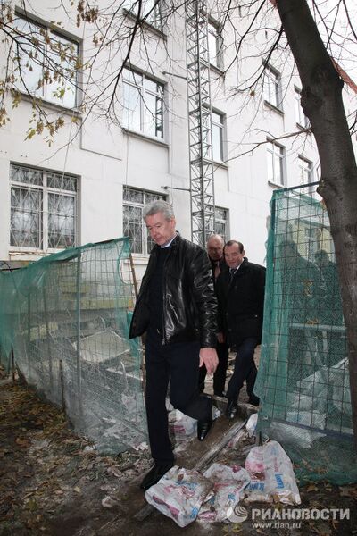 Субботний объезд городских объектов мэром Москвы Сергеем Собяниным Субботний объезд городских объектов мэром Москвы Сергеем Собяниным