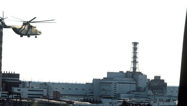 Чернобыльская АЭС после авариии Чернобыльская АЭС после авариии