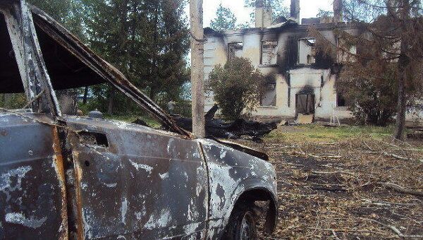 Последствия взрывов в воинской части в Башкирии Последствия взрывов в воинской части в Башкирии
