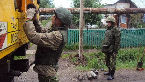 Последствия взрывов в воинской части в Башкирии Последствия взрывов в воинской части в Башкирии