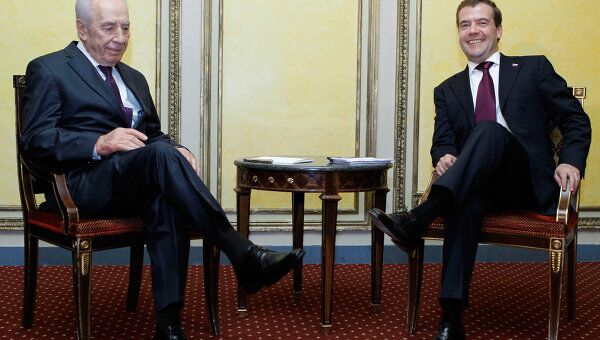 Встреча Дмитрия Медведева и Шимона Переса Встреча Дмитрия Медведева и Шимона Переса