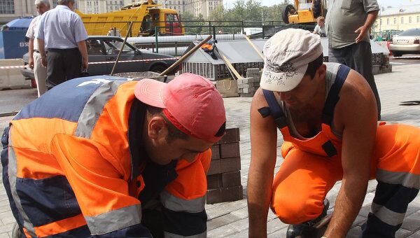 Укладка тротуарной плитки в Москве Укладка тротуарной плитки в Москве