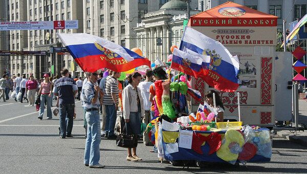 В День города Москвы на Тверской улице В День города Москвы на Тверской улице