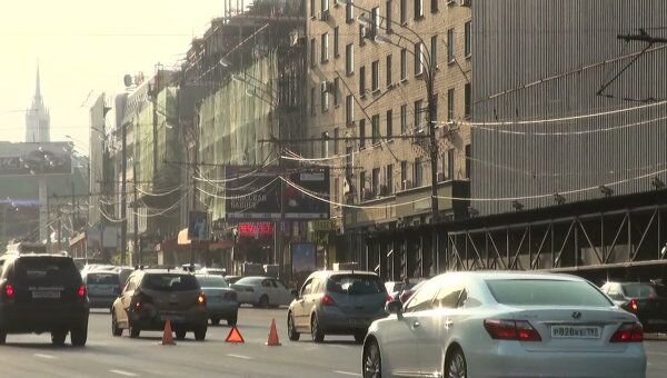 Крупное ДТП в центре Москвы Крупное ДТП в центре Москвы