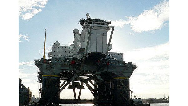 Платформа для запуска ракет в рамках программы Морской спорт в Тихом океане Платформа для запуска ракет в рамках программы Морской спорт в Тихом океане