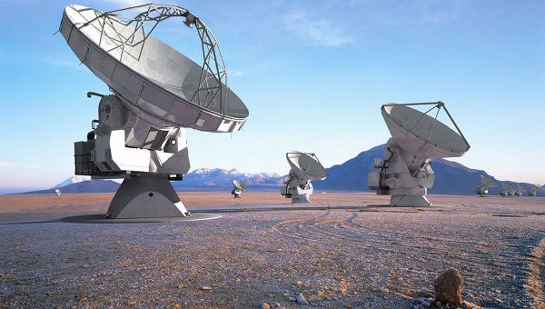 Антенны радиотелескопа ALMA. Архив Антенны радиотелескопа ALMA. Архив