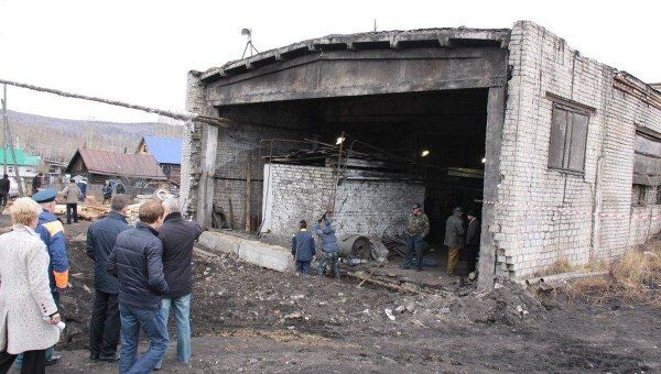 Котельная в Сковородино после землетрясения Котельная в Сковородино после землетрясения