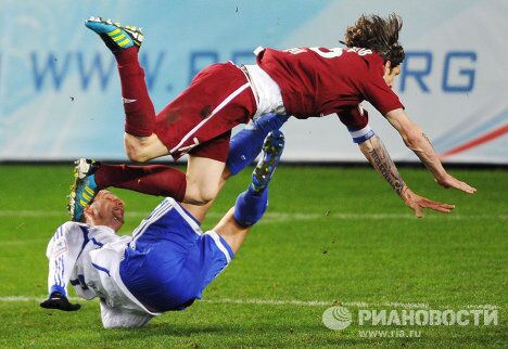Игровой момент матча Динамо - Рубин Игровой момент матча Динамо - Рубин