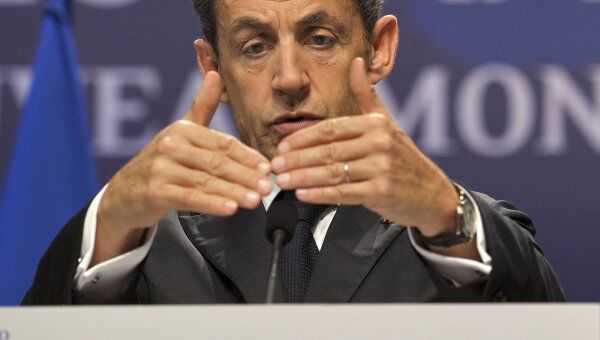 Президент Франции Николя Саркози на саммите G20 Президент Франции Николя Саркози на саммите G20