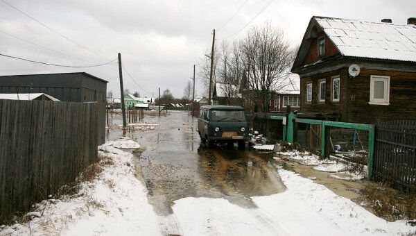 Подтопление жилых домов в Архангельске Подтопление жилых домов в Архангельске