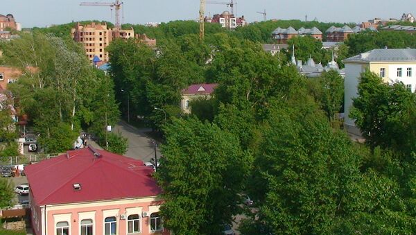 Исторический центр Томска с высоты птичьего полета Исторический центр Томска с высоты птичьего полета