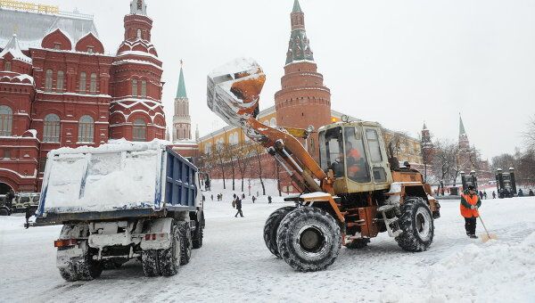 Сильный снегопад в Москве Сильный снегопад в Москве