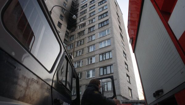 Пожар в жилом доме в Сестрорецке Пожар в жилом доме в Сестрорецке