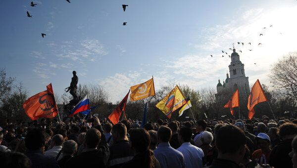 Митинг в поддержку экс-кандидата в мэры Астрахани Олега Шеина Митинг в поддержку экс-кандидата в мэры Астрахани Олега Шеина