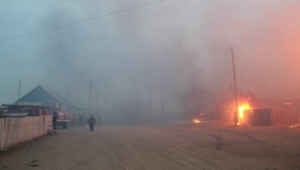 Пожары в поселке Нижний Цасучей на юге Забайкальского края Пожары в поселке Нижний Цасучей на юге Забайкальского края