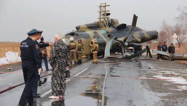 Аварийная посадка Ми-8 под Хабаровском Аварийная посадка Ми-8 под Хабаровском