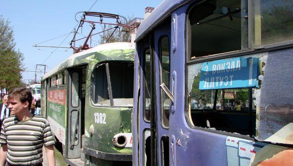 На месте взрыва в Днепропетровске На месте взрыва в Днепропетровске