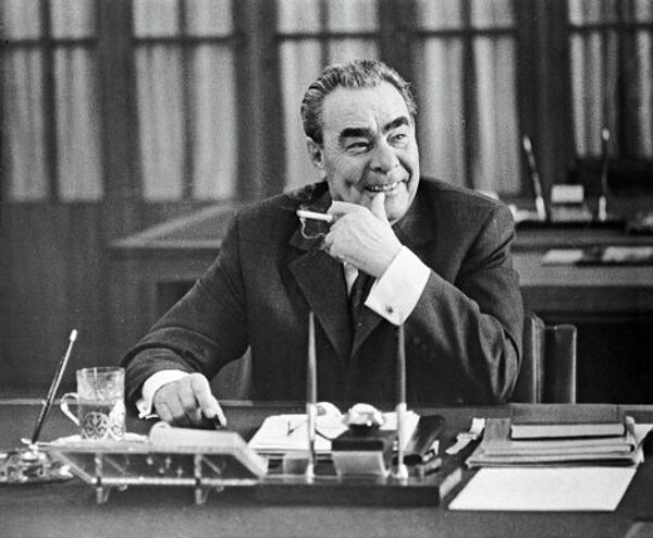 Генеральный секретарь ЦК КПСС Леонид Брежнев, 1973 год Генеральный секретарь ЦК КПСС Леонид Брежнев, 1973 год