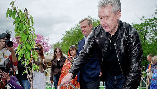 Сергей Собянин на открытии фестиваля искусств Черешневый лес в ЦПКиО им. Горького Сергей Собянин на открытии фестиваля искусств Черешневый лес в ЦПКиО им. Горького