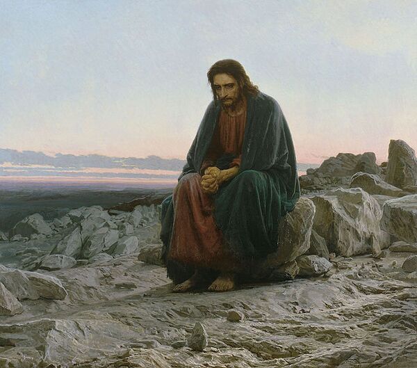 Иван Крамской, Христос в пустыне, 1872 Иван Крамской, Христос в пустыне, 1872