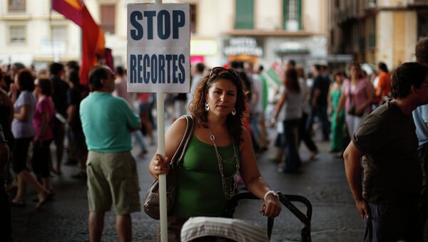 Акция протеста в Испании Акция протеста в Испании